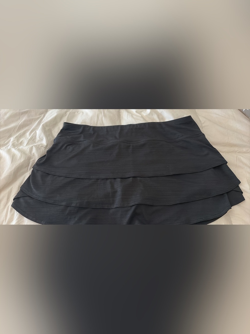 Athleta Black Layered Women’s tennis/golf/pickleball Skirt XL